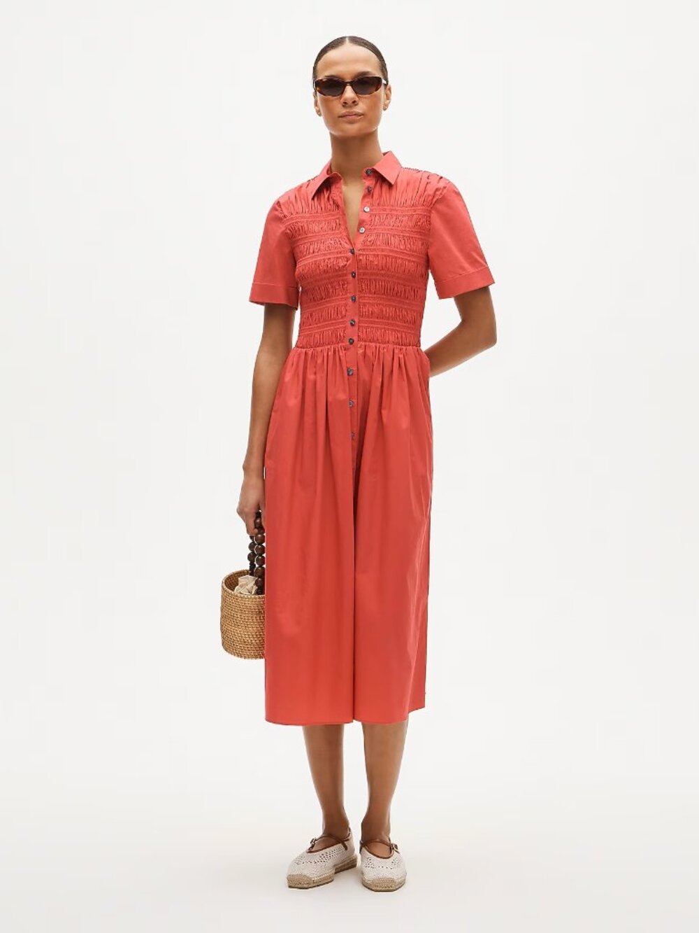 NWT--J.Crew Elsie shirt-dress in cotton poplin